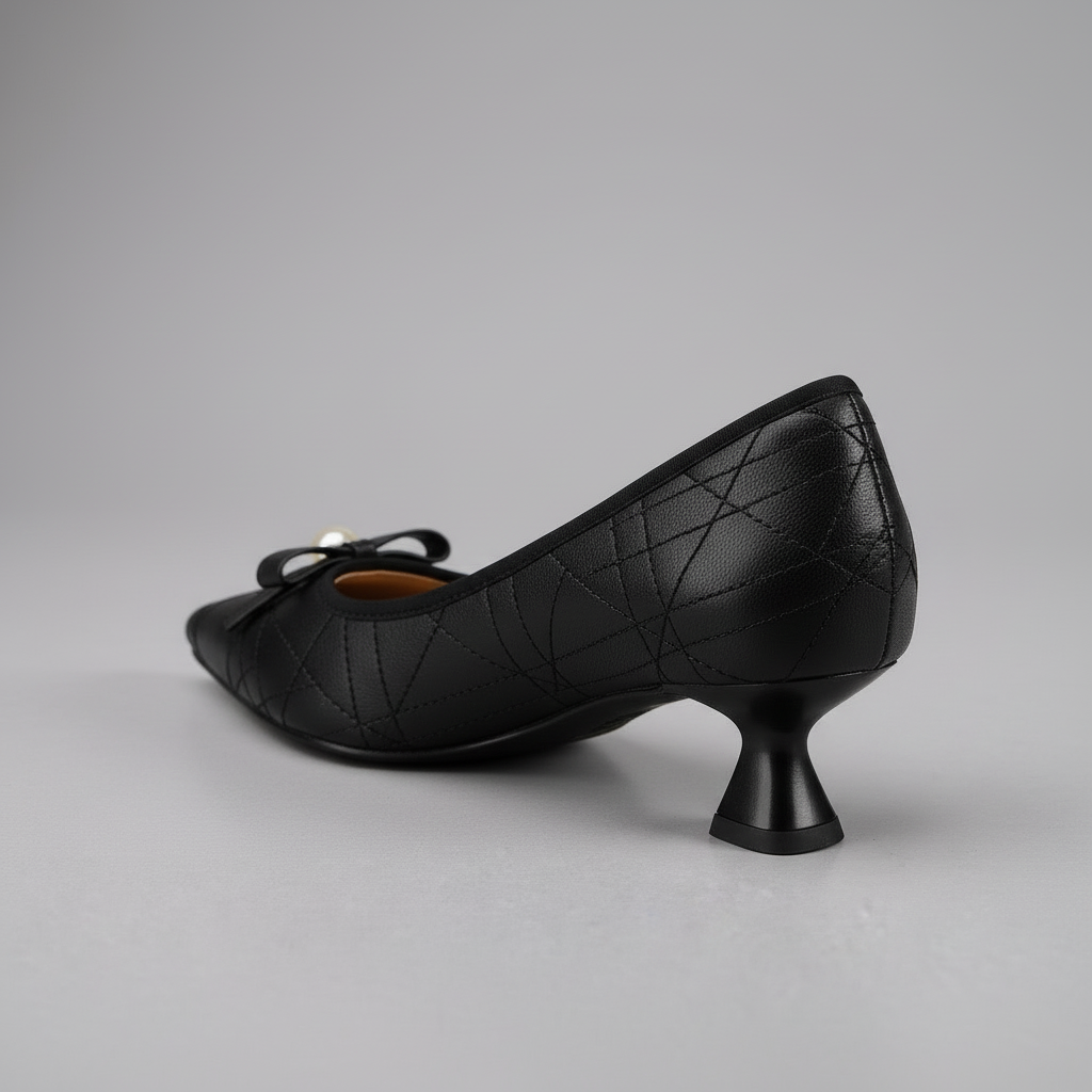 Haley Pearl Stitch Heel