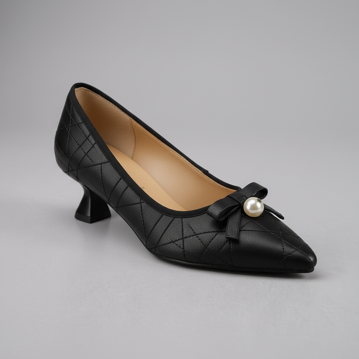 Haley Pearl Stitch Heel