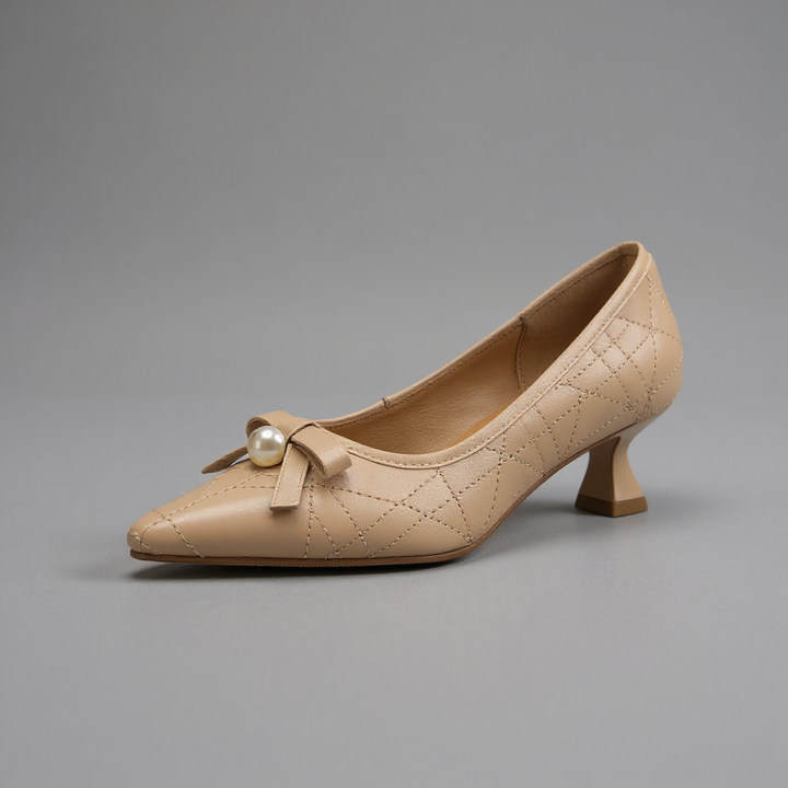 Haley Pearl Stitch Heel