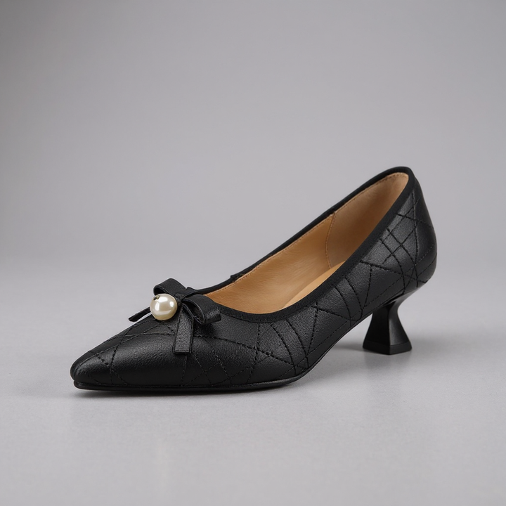 Haley Pearl Stitch Heel