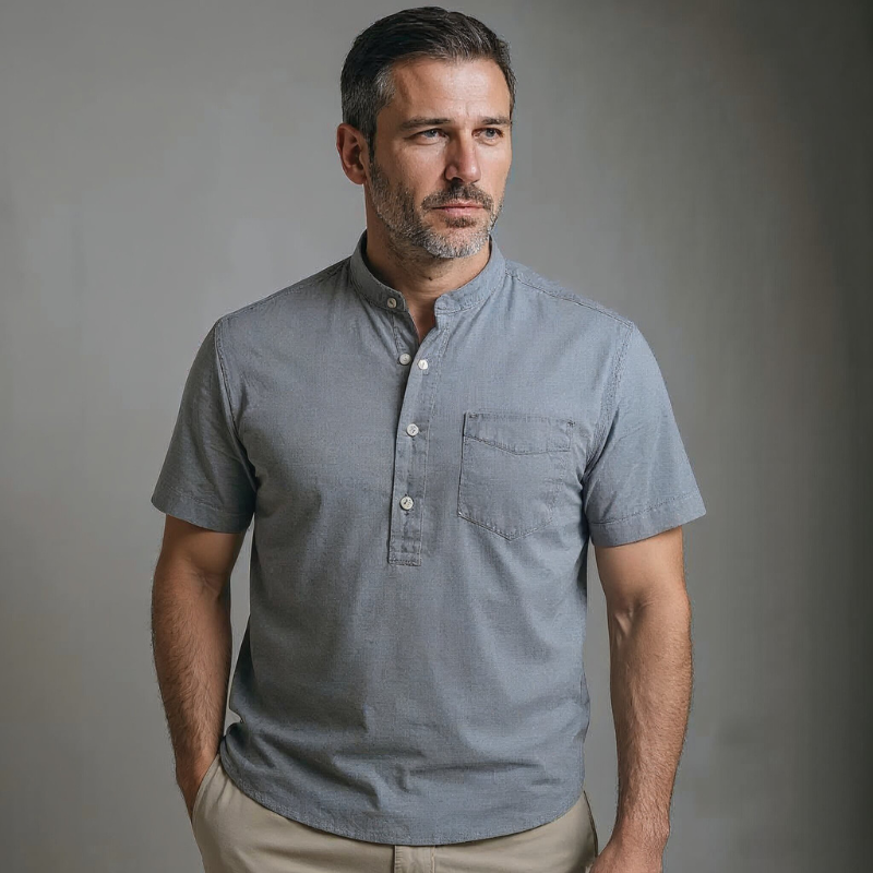 Devon Coastal Cotton-Linen Shirt
