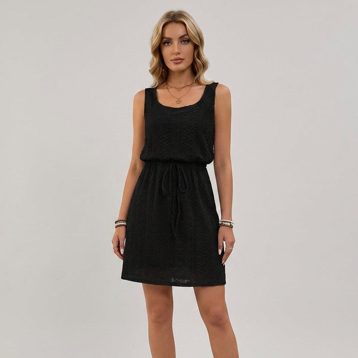 Rachel Eyelet Tie-Waist Dress