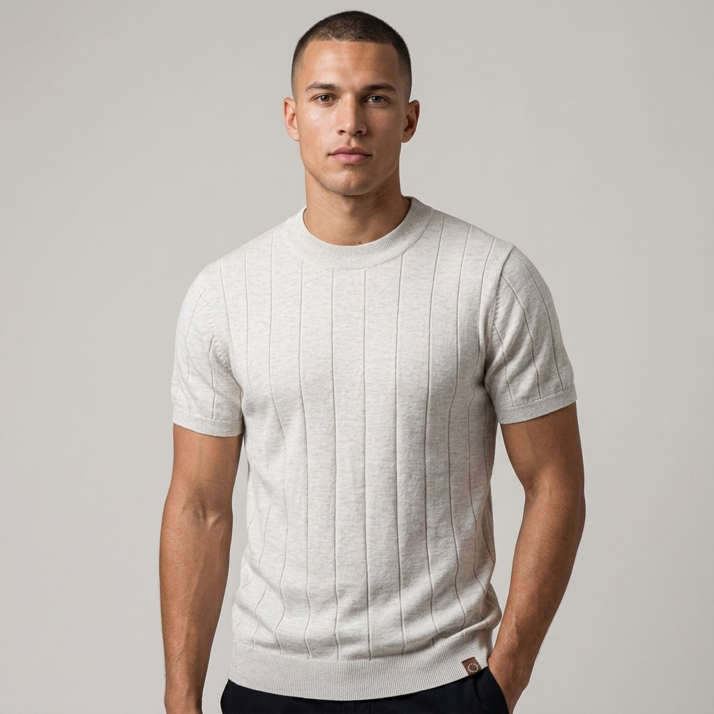 Kayla Ribbed Cotton Tee
