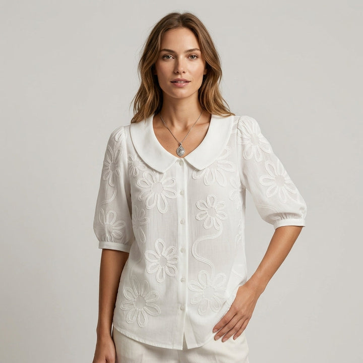 Cassidy Floral Embroidered Blouse