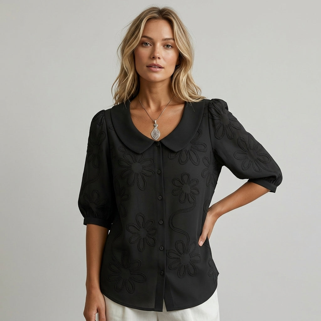 Cassidy Floral Embroidered Blouse