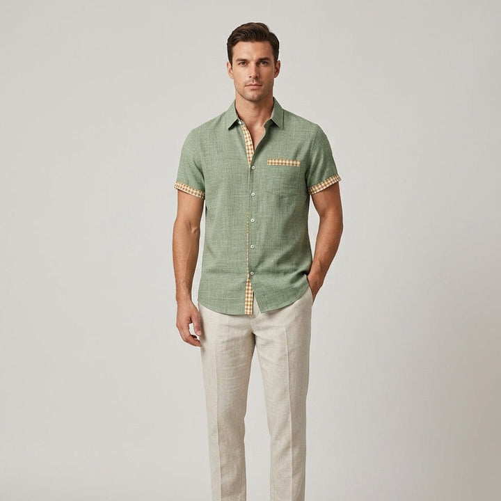 Hailey Cabana Linen Shirt