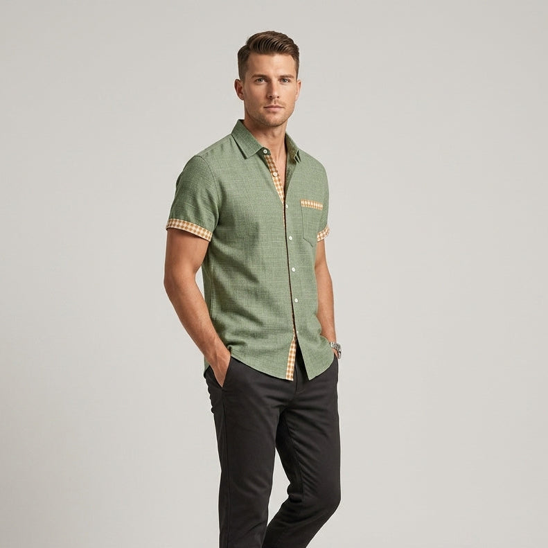 Hailey Cabana Linen Shirt